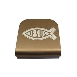 Morale Tags Jesus Fish Ichthys Hat Clip for Tactical Patch Caps (Copper)