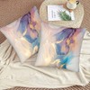 Beabes Purple Gold Marble Stone Pillow Covers Luxury Fluid Ink