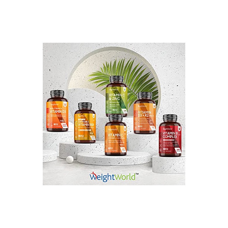 Vitamin B12 Tablets High Strength 1000mcg - 400 Chewable B12