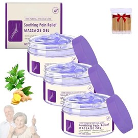 3 piezas Gel Morado Para El Dolor Articular,Crema Calmante For Rodillas, Espalda, Cuello, Manos, Rodillas, Zona Lumbar Y Pies,Para Hombres Y Mujeres