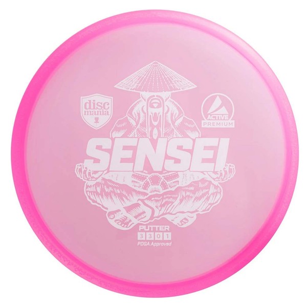 Discmania Active Premium Sensei Disc Golf Putter, Reliable Putter and Approach Disc (Colors May Vary) - 165-170 Grams