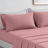 Double Duvet Cover Set with Flat Sheet and Pillowcases Microfibre