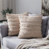 MIULEE Set of 2 Decorative Boho Throw Pillow Covers Cotton