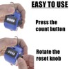 TOPTIE 2PCS Hand Tally Counters, 4 Digital ABS Click Counter