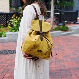 KomalC Canvas Backpack for Women & Men – Stylish & Spacious Travel Backpack – Durable Rucksack for Work, Hiking & Everyday Use