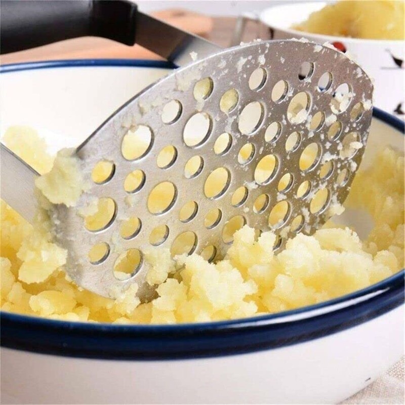 AIMALL Stainless Steel Potato Masher Vegetable Tool with Ergonomic Handle