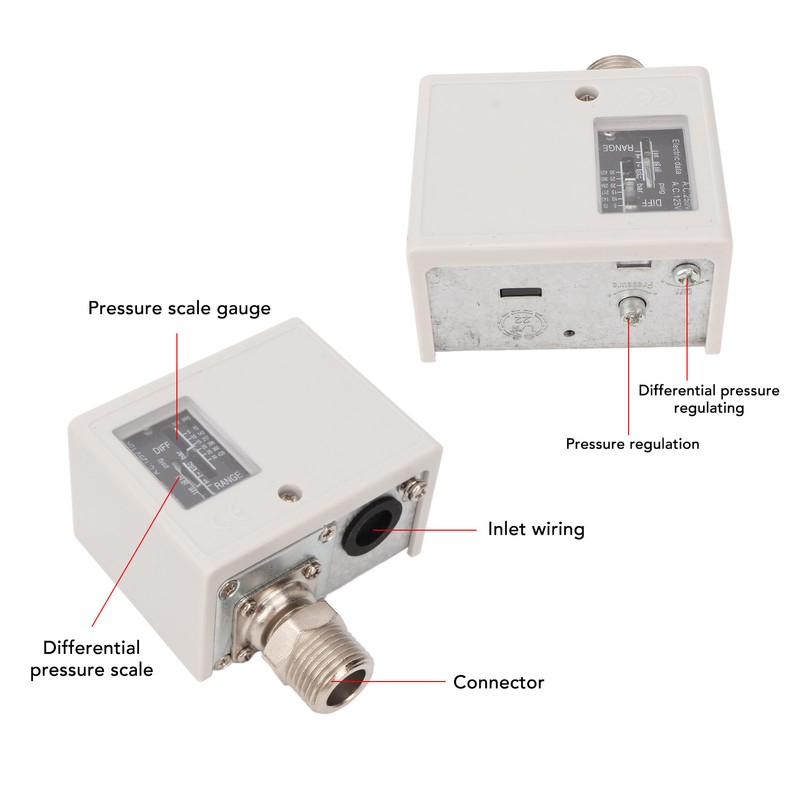 Air Pressure Switch Compressor Boiler Dryer Controller 30KG Heavy Duty