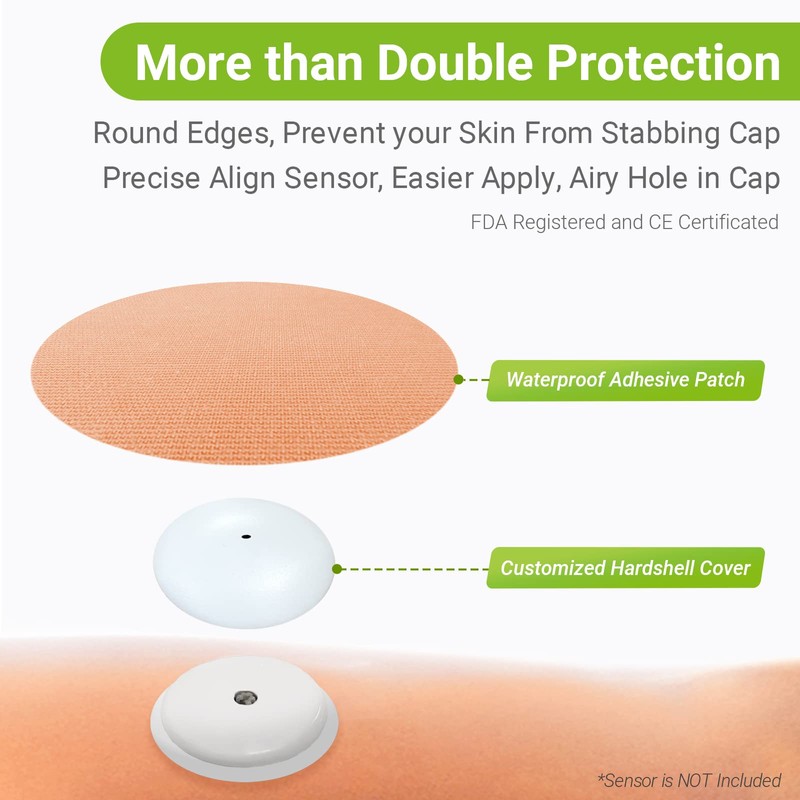 KOVOQ Libre 2 Sensor Covers, 25 Pack Freestyle Libre 2