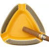CIGARFEAST Cigar Ashtray Triangle- Large Rest Outdoor Cigars Ashtray for
