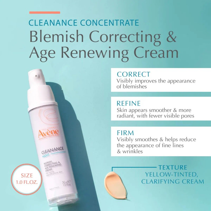 Avène Cleanance Night Crema Correctora De Manchas Y Renovado