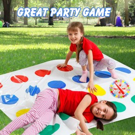 Twisting Game for Kids Adult Floor Mat Game With Spinner Balance Floor Play Mat Funny Games Pad Party Puzzle Game Christmas Birthday Gift Indoor Outdoor for Children Adults Team Family Party Gathering