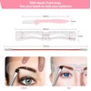 12 Pairs of Eyebrow Stencils + Eyebrow Shaper + Holder,
