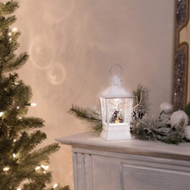 Roman 133306 Swirl Bear Holy Lantern Mama and Baby, 9 inch, Multicolor