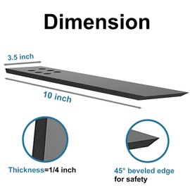 Heavy Duty Countertop Support Bracket 4 Pack - 10" LX3.5 W Hidden Knee Wall & Floating Bracket - Metal Corbels for Quartz/Granite/Wood/Concrete - Screws Included