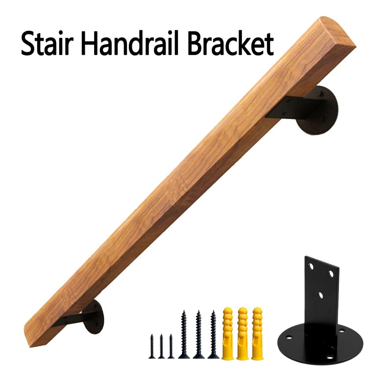 JuneFanwei 2 soportes de pasamanos de acero inoxidable resistentes para