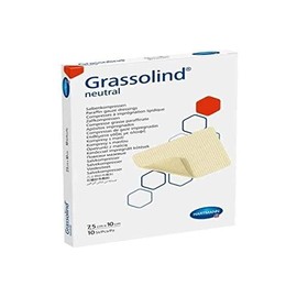 Hartmann0 Grassolind Kompresse, fettneutral, 7,5 x 10 cm, 10 Stück