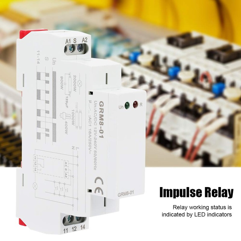 Impulse Relay, GRM8-01 Electronic Impulse Relay, Current Surge Relay, Storage