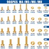 Taiss 966pcs Grade 8.8 Metric Bolt Assortment,Metric Bolts and Nuts