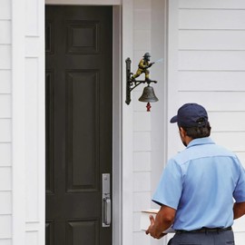 Feuerwehr Türklingel | Garten Laute Alarm Sound Türglocke,Retro Klingel Für Wand Und Eingangstür Im Innen- Und Außenbereich