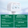 TREEWELL 2 Pack 240-Degree Replacement Motion Sensor, Adjustable LUX(5-300) &