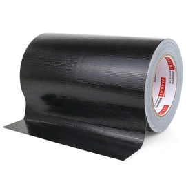 Wide Duct Tape, Industrial Grade 30Yards (90 ft) Wide Tape 8'' Duct, 9 Mil Heavy-Duty, Waterproof, Strong, Flexible, No Residue, for Crafts & Home Improvement (Black, 8'' x 90ft)