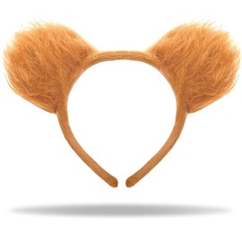 Hatstar Hatstar Teddy Bär Ohren Haarreif | Braun Bären Stirnband Haarband | Haarschmuck für Damen, Herren & Kinder | Accessoire für Karneval & Fasching Kostüm