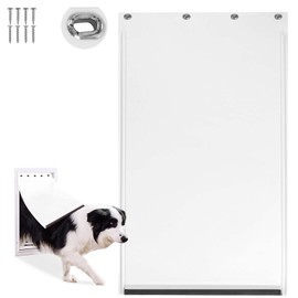 Dog Door Replacement Flaps with Screws and Grommets Washers, Compatible with PetSafe Doggy Door Pac11-11038 Pet Door Replacement Flap for Dogs and Cats Medium