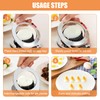 Stainless Steel Egg Slicer Professional - 2-in-1 Egg Slicer &
