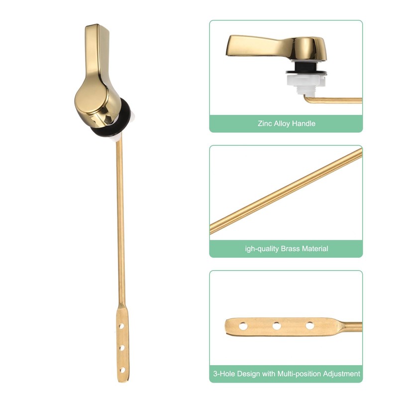 uxcell Toilet Handle Replacement Kit, Front Mount Toilet Handle Lever