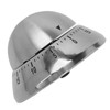 Mechanical Timer Round Clear Number Scale Anti Slip Base Stainless
