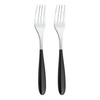 Grunwerg Yin & Yang Table Forks 2TAF650BK, 18/10 Stainless Steel,