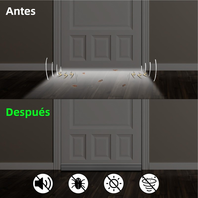 Guardapolvo para Puerta 2pzs,Cubre Polvo para Puerta de 3 Capas