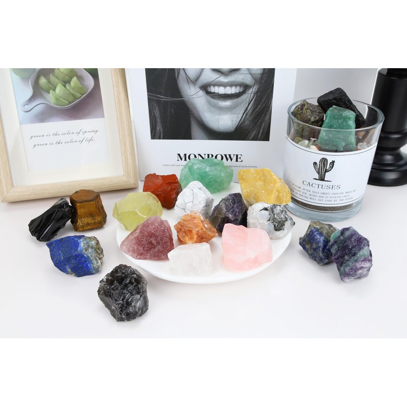 XIANNVXI Smoky Quartz Raw Crystals, 1.8-2.2inch Healing Crystals Natural Rough