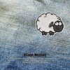 30pcs Cloth Patches Embroidered Iron On Sew On Sheep Shape