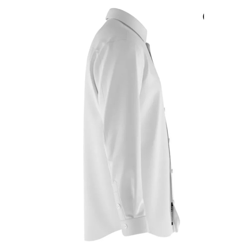 Tailored White Ice Long Sleeve Dress Casual 4 Way Stretch