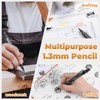 Nicpro 3 Pack Weatherproof Mechanical Pencil Set, 1.3mm Mechanical Pencils,