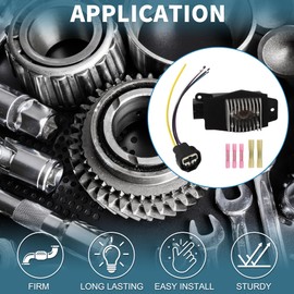 TUCKBOLD HVAC Blower Motor Resistor for Ford Excursion 2002-2005 No.6C3Z19E624AA Heater Blower Resistor Black Silver Tone