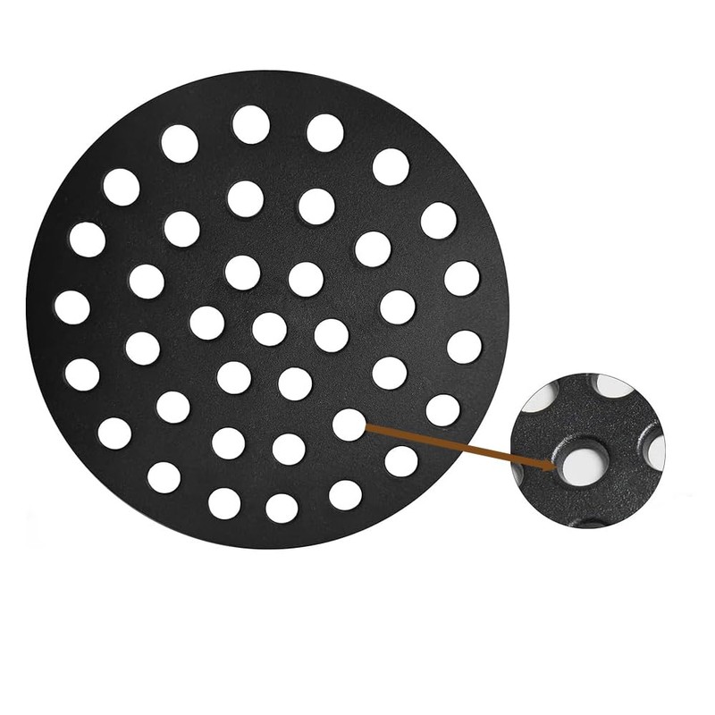 9 Inch Bottom Grate for BBQ,Round Cast Iron Fire Grate