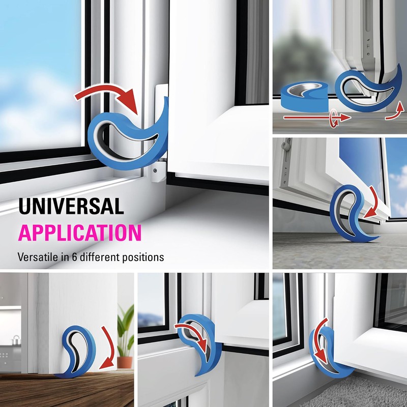 Stoppy Door and Window Stopper, Multi-Functional Door and Window Wedge,