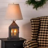 Irvin's Tinware 14-Inch Empire Shade in Ivory Linen, Cotton Fabric,