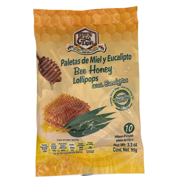 La Tía Trini Paletas de miel y eucalipto (Honey &