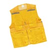 Volunteer Vest for Event Work Clothes with Multi Pockets Yellow