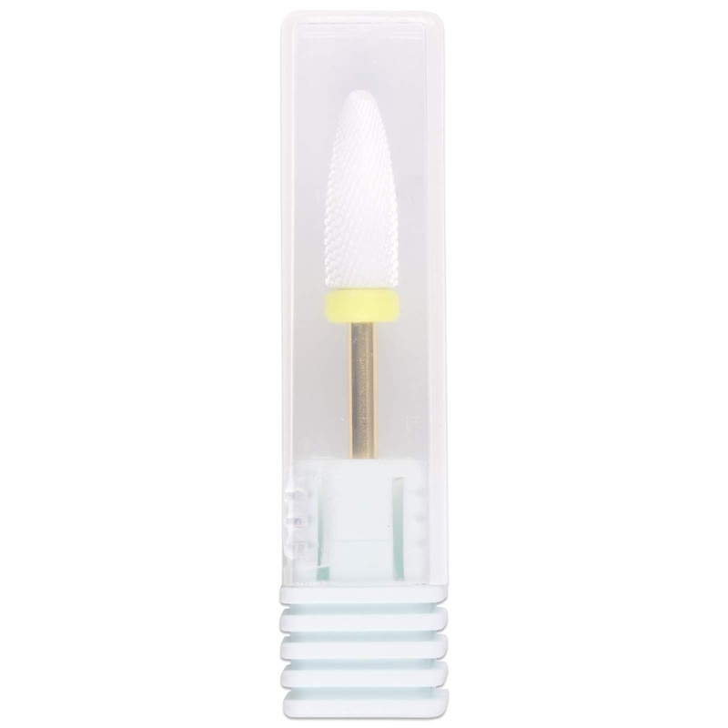 PANA Professional USA Ceramic White Flame Cone Shaped Bit Nail