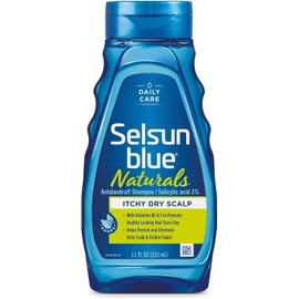 Selsun Blue Shampoo Naturals Dandruff Itchy Dry Scalp 11 Ounce (325ml) (2 Pack)