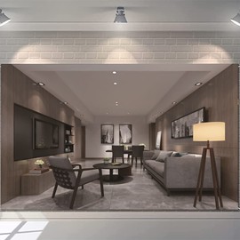 CSFOTO 5x3ft Modern Living Room Backdrop Video Conferencing Backdrop Living Room Decor Backdrop Video Backdrops Background Home Office Decor Backdrops for Video Recording Zoom Meeting Backdrop