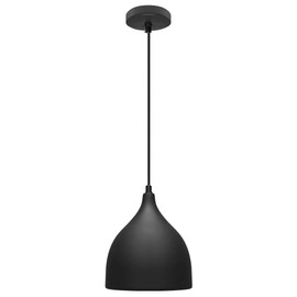 Long Life Lamp Company Minimalist Modern Pendant Ceiling Light Black Shade M0140-F Contemporary Kitchen Island Lights