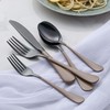 Onlycooker 20-Piece Black Silverware Set 18/0 Stainless Steel Flatware Brown
