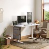 Claiks Electric Standing Desk Adjustable Height with Spacious Storage Bag,