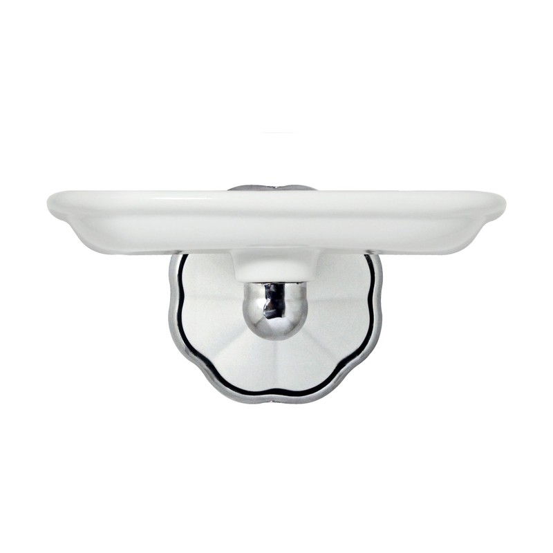 MODONA Double Robe & Towel Hook - White Porcelain &