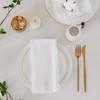 WAITER TREE Cloth Napkins 6pcs White Soft Pure Cotton with